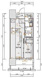 グランフォーレ博多駅東プレミア 1LDKの間取図画像