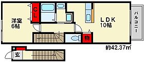 ソレイユ 202 ｜ 福岡県大野城市旭ケ丘１丁目2-24（賃貸アパート1LDK・2階・42.37㎡） その2