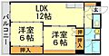 日宝サンセーヌ大橋南2階7.7万円