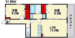 プライムコート大野城II 2階