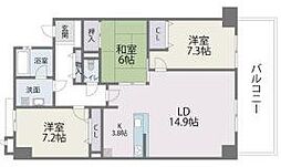 アイランドシティ・インフィニガーデン　サウス棟 14階3LDKの間取り