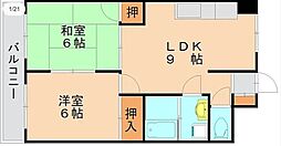 松正ビル 2LDKの間取図画像