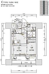 グランフォーレプライム千早 1LDKの間取図画像