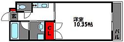 サクラテラス香椎駅前 1Kの間取図画像
