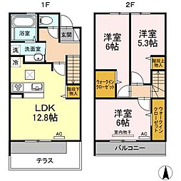 ステラ貝塚駅前 3LDKの間取図画像