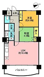 マリンコースト新舞子 2LDKの間取図画像