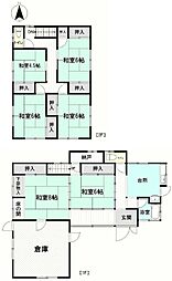 結城市大字結城中古戸建 6DKの間取り