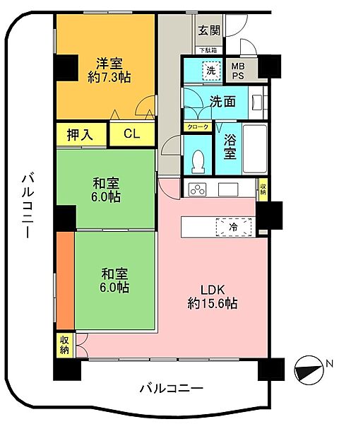 間取りを拡大表示