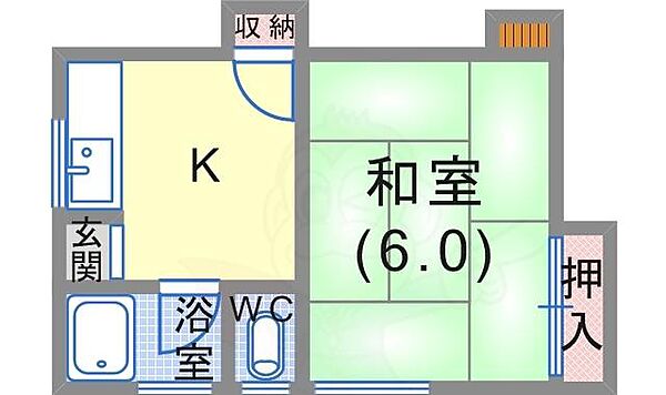 文化ラメール ｜兵庫県神戸市兵庫区塚本通５丁目(賃貸アパート1K・1階・17.00㎡)の写真 その2