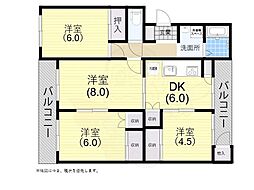 白川台ハイツ7号棟 4階
