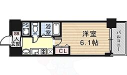 プレサンス神戸西スパークリング 1Kの間取図画像