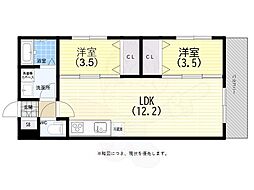 Tio Sereno 2LDKの間取図画像