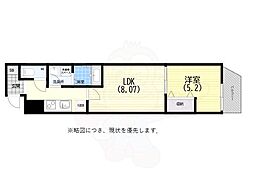 パークス神戸 1LDKの間取図画像