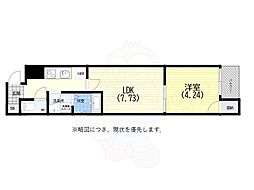 パークス神戸 1LDKの間取図画像