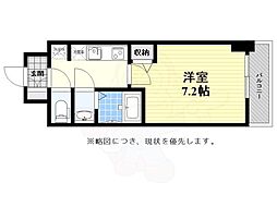 レジデンス神戸大倉山グルーブ 1Kの間取図画像
