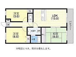 グレーシィ須磨アルテピア2番街 3LDKの間取図画像