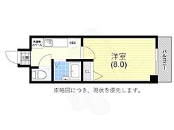 レジデンス妙法寺 1Kの間取図画像