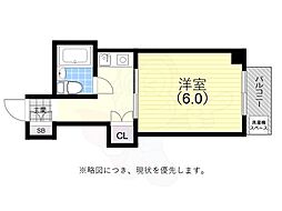 須磨浦ドミトリー 1Kの間取図画像
