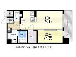 SDグランツ神戸Peninsula 1LDKの間取図画像