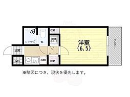 ダイアパレス西神戸 1Kの間取図画像
