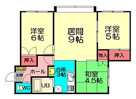 ホワイトハウス曙A 202 ｜ 北海道旭川市曙三条６丁目1-19（賃貸アパート3LDK・2階・58.17㎡） その2