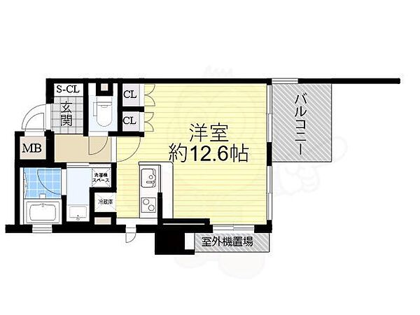 大阪府大阪市福島区福島７丁目(賃貸マンション1R・3階・33.30㎡)の写真 その2