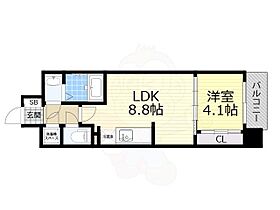 大阪府大阪市中央区瓦町２丁目（賃貸マンション1LDK・3階・31.83㎡） その2