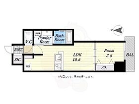 大阪府大阪市西区西本町３丁目（賃貸マンション1LDK・8階・34.77㎡） その2