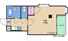 大阪府大阪市北区中津４丁目（賃貸マンション1K・5階・21.25㎡） その2