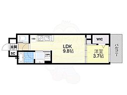 間取図画像 1LDK