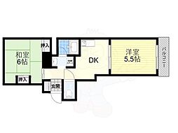 ポルテボナール 2LDKの間取図画像