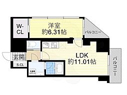 Vinoプレジオ本町 1LDKの間取図画像