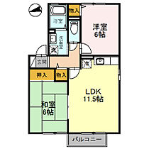 エスペランスＫI　Ｂ棟 205 ｜ 石川県河北郡津幡町字横浜（賃貸アパート2LDK・2階・53.76㎡） その2