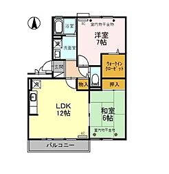 間取図画像 2LDK