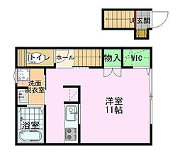 ＩＮＴＥＧＲＡＬ　ＦＩＥＬＤ 2階ワンルームの間取り