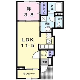 間取図画像 1LDK