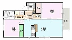 間取図画像 2LDK