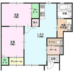 間取図画像 2LDK