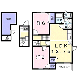 ジュアン雅 2LDKの間取図画像