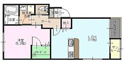 サウザンド 1LDKの間取図画像