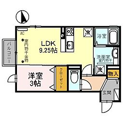 GranFelicia 1LDKの間取図画像