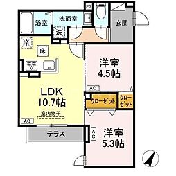 間取図画像 2LDK