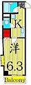 ファミール伸和4階6.5万円