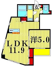 日暮里舎人ライナー 見沼代親水公園駅 徒歩1分の賃貸アパート 3階1LDKの間取り