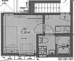 プルミエール　よつ木 3階1Kの間取り
