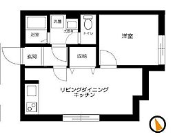 ZERDIA綾瀬 301 3階1LDKの間取り