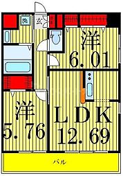 間取図画像 2LDK