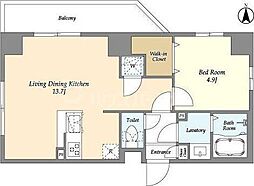 間取図画像 1LDK