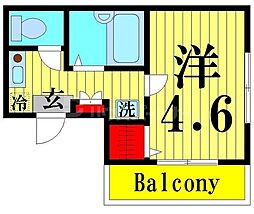 グラン綾瀬 1Kの間取図画像