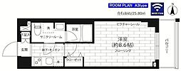 ステージグランデ竹ノ塚 1Kの間取図画像